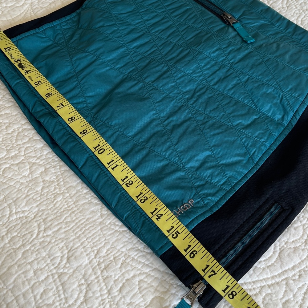 Skhoop Kari Mini Skirt Quilted Womens XS Black Teal Side Zip Pockets Scandi Girl - Picture 11 of 16
